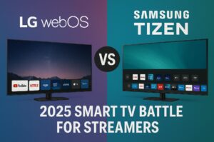 LG webOS vs Samsung Tizen 2025 – Smart TV Battle for Streamers