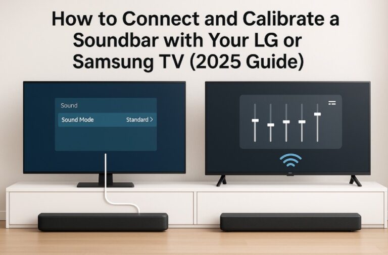 Best Way to Connect and Calibrate Soundbar LG Samsung TV 2025 – Complete Expert Guide