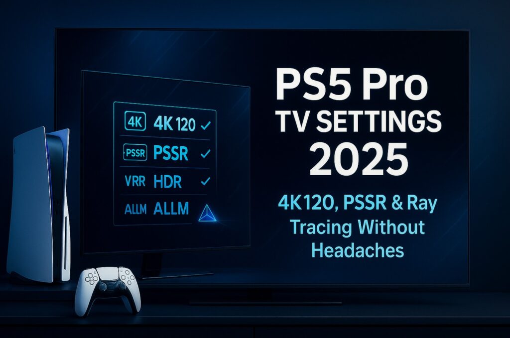 PS5 Pro TV Settings 2025: 4K120, PSSR & Ray Tracing Without Headaches