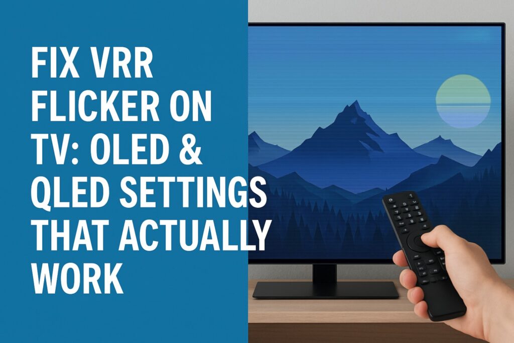 Fix VRR Flicker on TV: OLED & QLED Settings That Actually Work