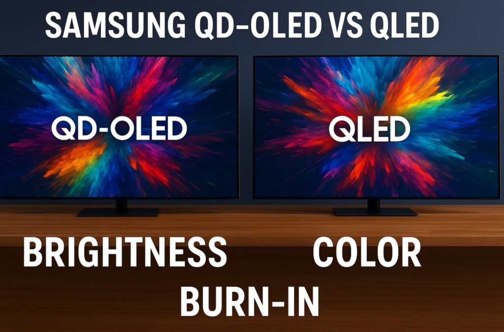 Samsung QD-OLED vs QLED: Real Differences in Brightness, Color, and Burn-In