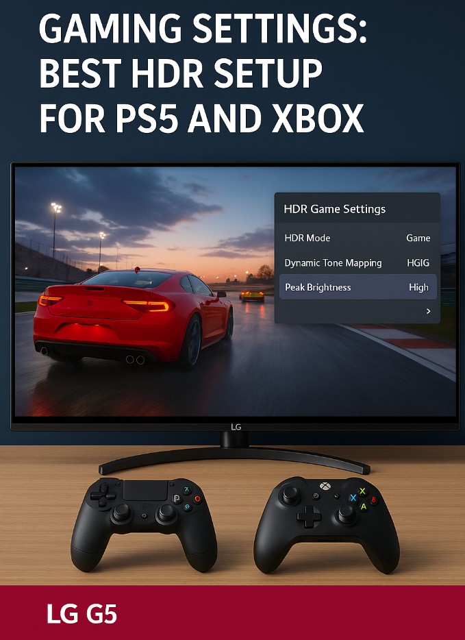 LG G5 HGIG Gaming Settings: Best HDR Setup for PS5 and Xbox