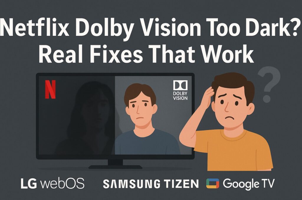 Netflix Dolby Vision Too Dark? Real Fixes That Work