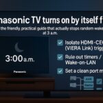 Panasonic TV turns on by itself fix