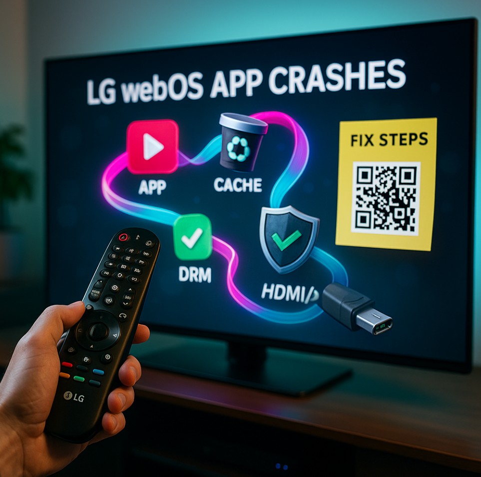 LG webOS app crashes — the clean fix checklist