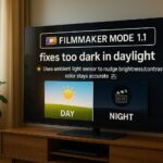 LG Filmmaker Mode 1.1 — ambient light fix for dim HDR
