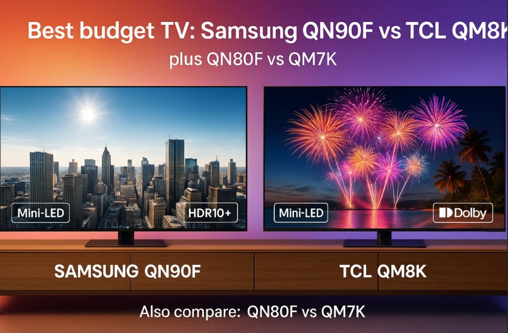 Best budget TV Samsung vs TCL — QN90F vs QM8K (plus QN80F vs QM7K)