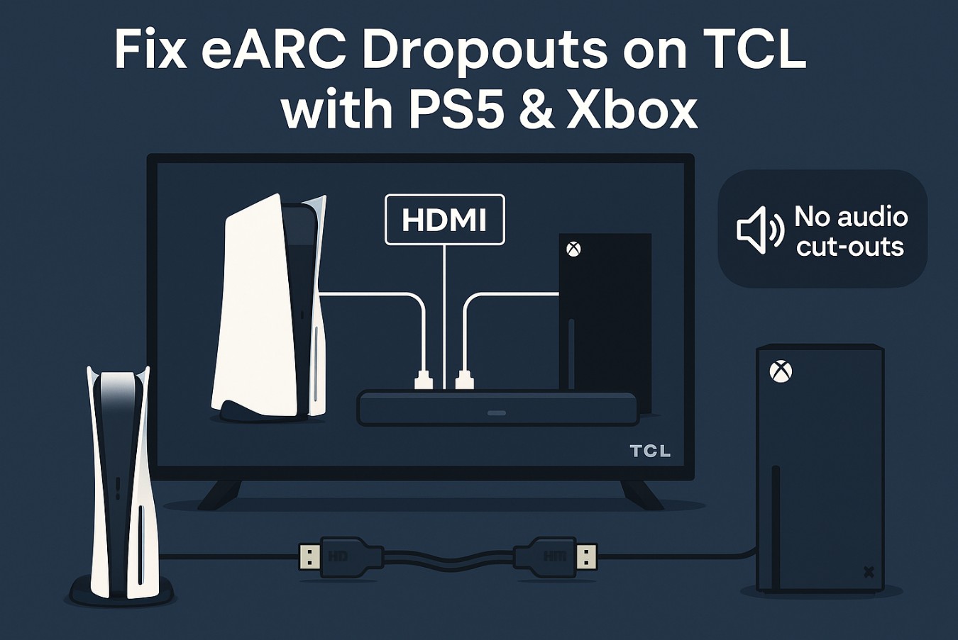 eARC dropouts fix for PS5 and Xbox on TCL TVs