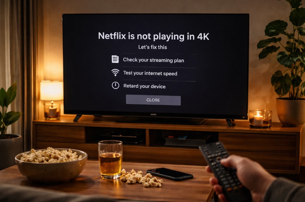 Netflix not playing in 4K on TV fix
