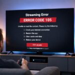 Streaming app error codes on TV fix