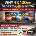 Why 4K 120Hz Drops to 60Hz on TVs (Bandwidth, Ports & Cables Explained)