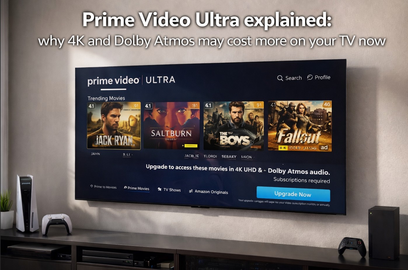Prime Video Ultra explained: why 4K and Dolby Atmos may cost more on your TV now