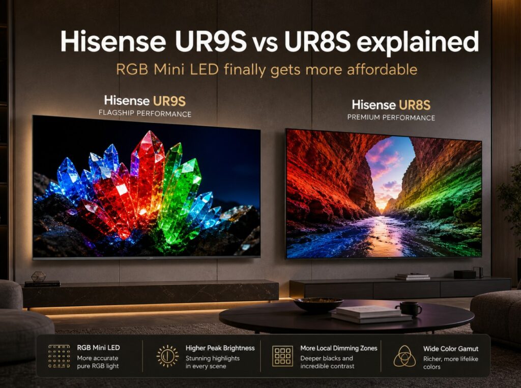 Hisense UR9S vs UR8S explained — RGB Mini LED finally gets more affordable