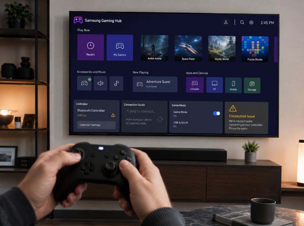 Samsung Gaming Hub controller not working — pairing and lag fixes