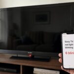 Sony TV red light blinking — count flashes before repair
