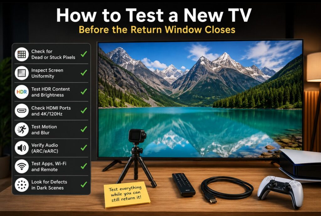 How to Test a New TV Before the Return Window Closes