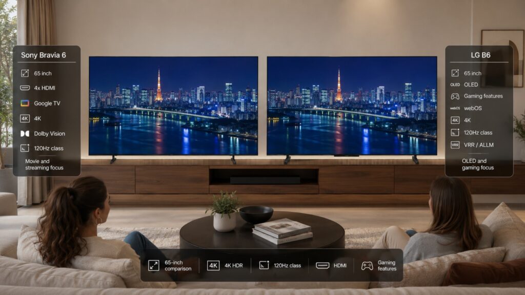 Sony Bravia 6 vs LG B6: Is Sony Worth More?