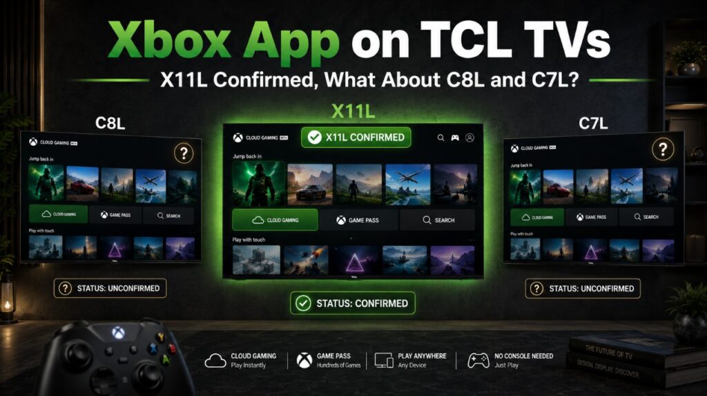 Xbox App on TCL TVs: X11L Confirmed, What About C8L and C7L?