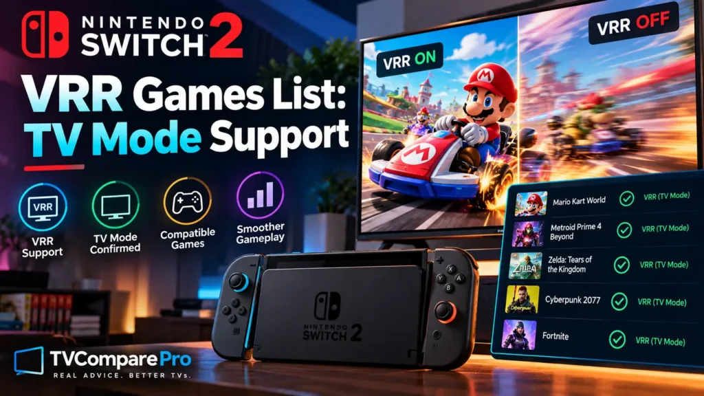 Nintendo Switch 2 VRR Games List: TV Mode Support