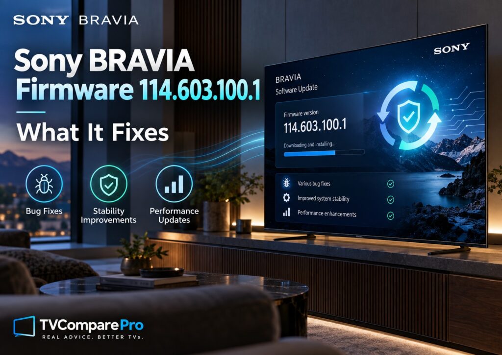 Sony BRAVIA Firmware 114.603.100.1: What It Fixes