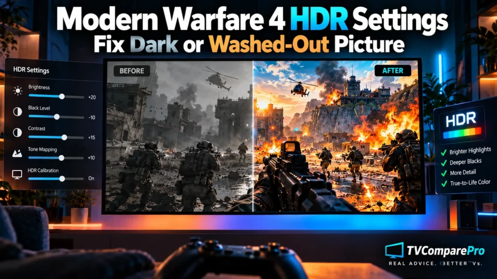 Modern Warfare 4 HDR Settings: Fix Dark or Washed-Out Picture