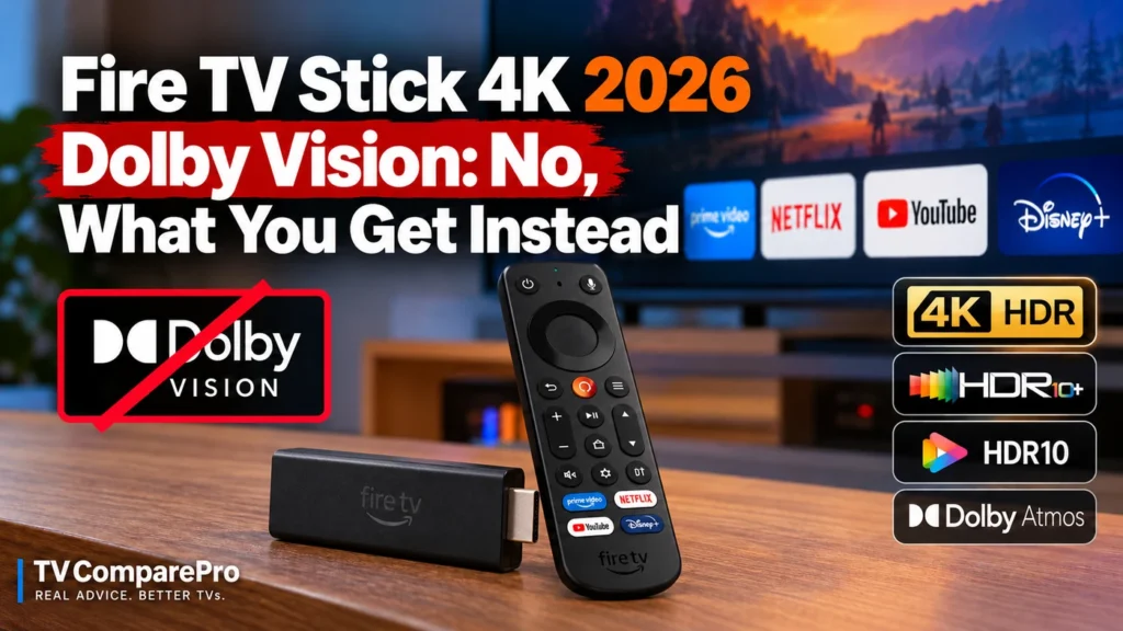 Fire TV Stick 4K 2026 Dolby Vision: No, What You Get Instead