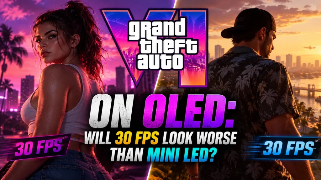 GTA 6 on OLED: Will 30 FPS Look Worse Than Mini LED?