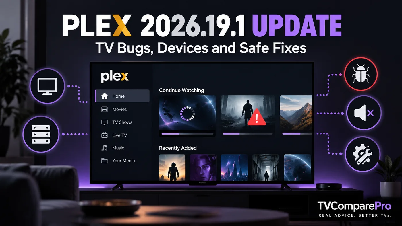 Plex 2026.19.1 Update: TV Bugs, Devices and Safe Fixes